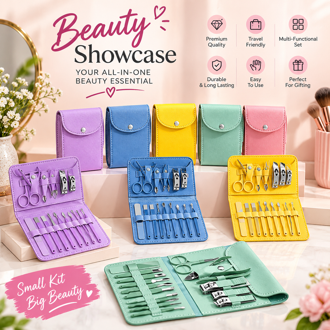 16 in 1 Nail kit Manicure Cutters Nail Clipper Set
